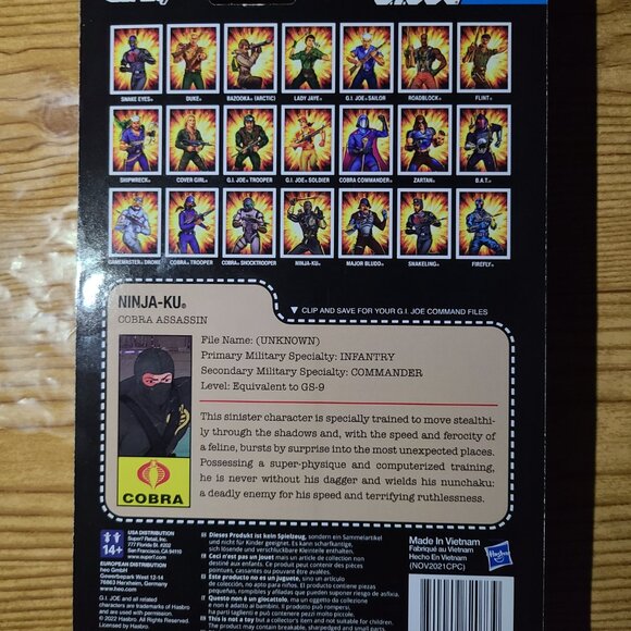 Ninja-Ku GIJoe Figure (NEW) - Picture 3 of 3